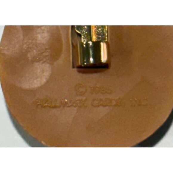 VTG 1985 Hallmark Pin Brooch Mouse In Acorn Leaf Thanksgiving Holiday Jewlery Vi - Picture 4 of 6